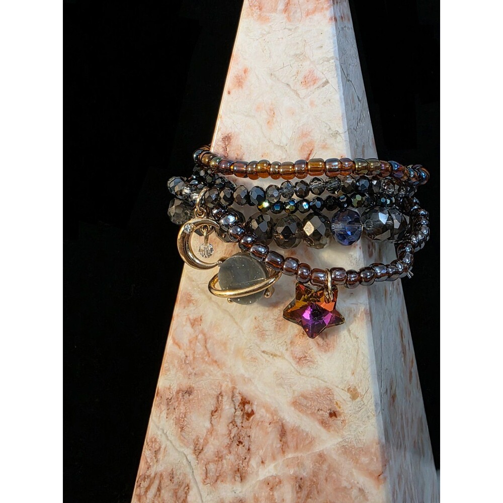 Celestial Beaded Bracelet Stack
